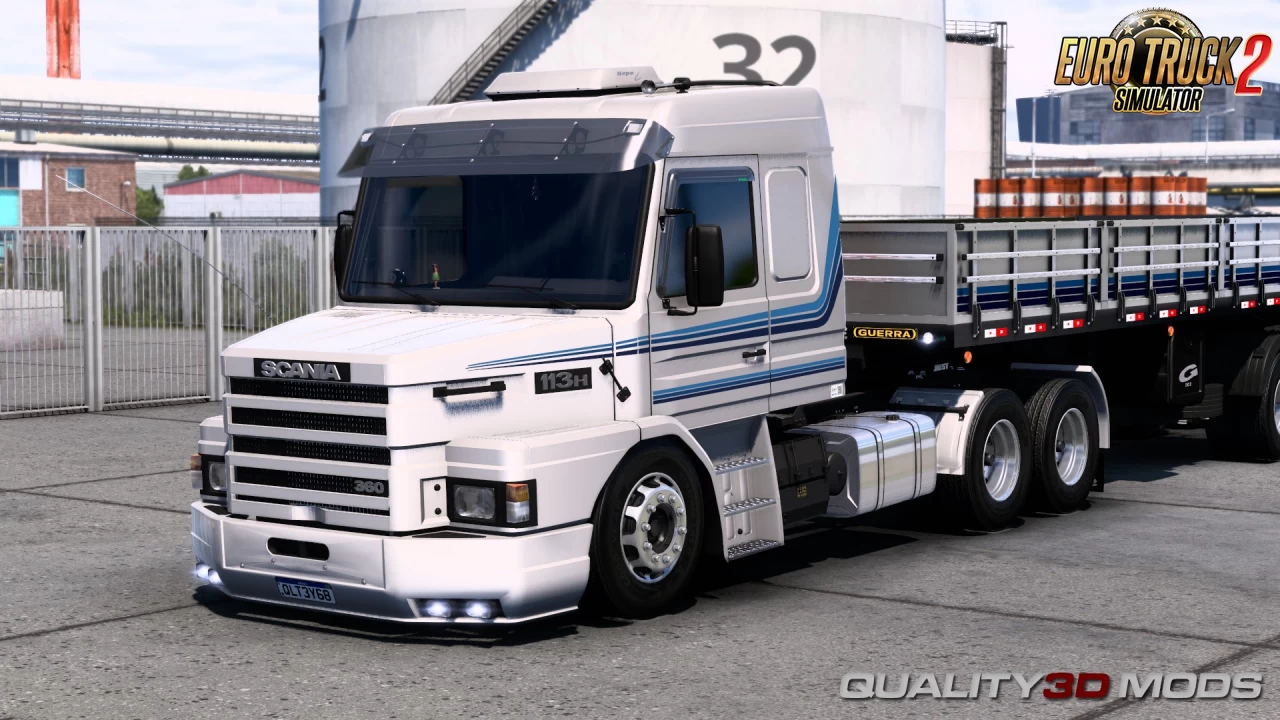 Euro Truck Simulator 2 banner featuring a DAF truck
